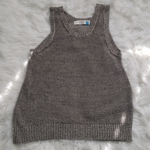 Anthropoly Sparrow Sweater Brown Tank Size L
